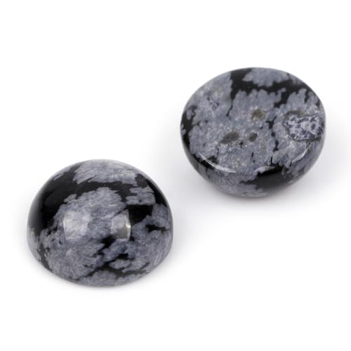 GEM-Inside Schneeflocken-Obsidian-Jaspis, Cabochons, Perlen für Schmuckherstellung, Lünetten, Tennisarmband, Statement-Halskette, Anhänger, Schmuck, 5 Stück GEM-Inside Schneeflocken-Obsidian-Jaspis, Cabochons, Perlen für Schmuckherstellung, Lünetten, Tennisarmband, Statement-Halskette, Anhänger, Schmuck, 5 Stück von GEM-INSIDE CREATE YOUR OWN FASHION