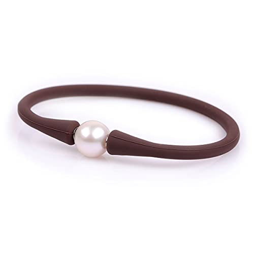 Gem-Inside 11 mm echte Perle Brautjungfer Kaffee Braun Stimmung stapelbar Silikon Gummi Stretch Süßwasser-Zuchtperlen Schmuck Armbänder für Frauen 17,8 cm Gem-Inside 11 mm echte Perle Brautjungfer Kaffee Braun Stimmung stapelbar Silikon Gummi Stretch Süßwasser-Zuchtperlen Schmuck Armbänder für Frauen 17,8 cm von GEM-INSIDE CREATE YOUR OWN FASHION