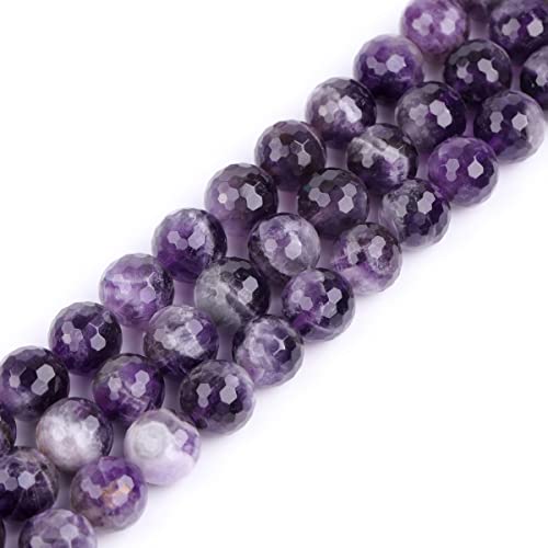 Gem-Inside 12 mm natürliche Traumspitze, Amethyst, Quarz, echter Kristall, facettiert, Abstandshalter für Schmuckherstellung, Strang, 38,1 cm Gem-Inside 12 mm natürliche Traumspitze, Amethyst, Quarz, echter Kristall, facettiert, Abstandshalter für Schmuckherstellung, Strang, 38,1 cm von GEM-INSIDE CREATE YOUR OWN FASHION