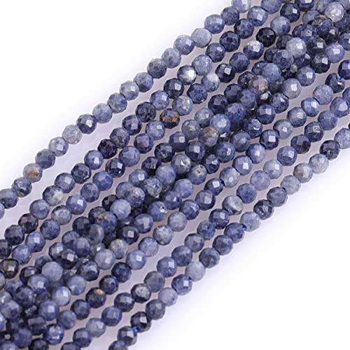 Gem-Inside 2 mm blauer kleiner Saphir, natürlicher Edelstein, facettiert, rund, Halbedelstein, lose Rocailles, für Schmuckherstellung, 38,1 cm Strang Gem-Inside 2 mm blauer kleiner Saphir, natürlicher Edelstein, facettiert, rund, Halbedelstein, lose Rocailles, für Schmuckherstellung, 38,1 cm Strang von GEM-INSIDE CREATE YOUR OWN FASHION