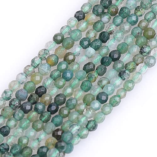 Gem-Inside 2 mm grüner Moosachat, facettiert, rund, Halbedelstein, Natursteinperlen für Schmuckherstellung, 38,1 cm, Perlenstrang, handgefertigtes Bastelzubehör Gem-Inside 2 mm grüner Moosachat, facettiert, rund, Halbedelstein, Natursteinperlen für Schmuckherstellung, 38,1 cm, Perlenstrang, handgefertigtes Bastelzubehör von GEM-INSIDE CREATE YOUR OWN FASHION