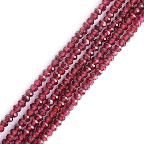 Gem-Inside 2 x 3 mm Rondelle-Stein, facettierter roter Granat, natürlicher Edelstein, Heishi-Abstandshalter, Perlen für Armband, Halskette, Schmuckherstellung, DIY-Projekt, Strang, 38,1 cm Gem-Inside 2 x 3 mm Rondelle-Stein, facettierter roter Granat, natürlicher Edelstein, Heishi-Abstandshalter, Perlen für Armband, Halskette, Schmuckherstellung, DIY-Projekt, Strang, 38,1 cm von GEM-INSIDE CREATE YOUR OWN FASHION