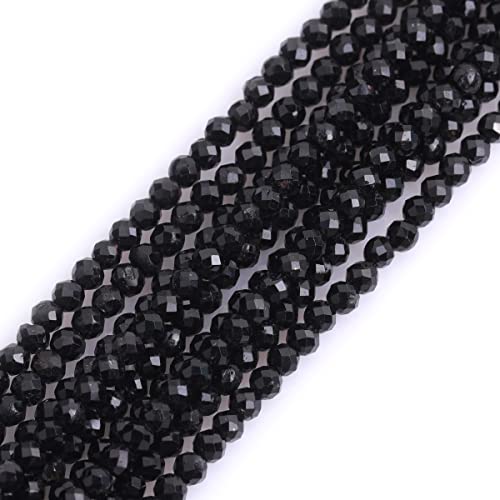 Gem-Inside 3 mm Naturstein schwarzer Turmalin facettierte Abstandshalter kleine Perlen für Schmuckherstellung 38,1 cm Gem-Inside 3 mm Naturstein schwarzer Turmalin facettierte Abstandshalter kleine Perlen für Schmuckherstellung 38,1 cm von GEM-INSIDE CREATE YOUR OWN FASHION