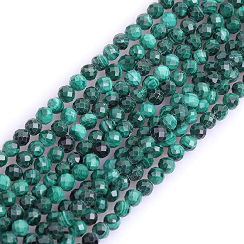 Gem-Inside 3 mm grüner Malachit, natürlicher Edelstein, facettiert, rund, Halbedelstein, lose Rocailles, für Schmuckherstellung, 38,1 cm Strang Gem-Inside 3 mm grüner Malachit, natürlicher Edelstein, facettiert, rund, Halbedelstein, lose Rocailles, für Schmuckherstellung, 38,1 cm Strang von GEM-INSIDE CREATE YOUR OWN FASHION