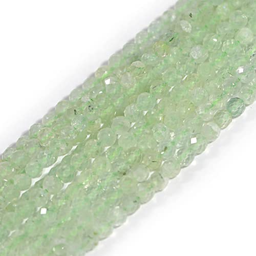 Gem-Inside 3 mm grüner Prehnit-Quarz, natürlicher Edelstein, facettiert, rund, Halbedelstein, lose Rocailles, für Schmuckherstellung, 38,1 cm Strang Gem-Inside 3 mm grüner Prehnit-Quarz, natürlicher Edelstein, facettiert, rund, Halbedelstein, lose Rocailles, für Schmuckherstellung, 38,1 cm Strang von GEM-INSIDE CREATE YOUR OWN FASHION