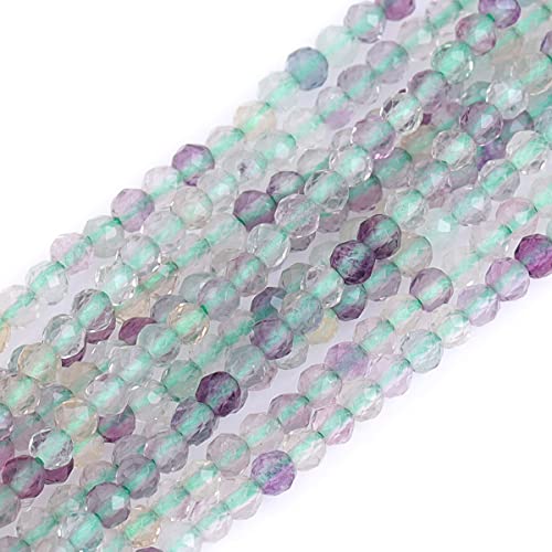 Gem-Inside 3 mm mehrfarbiger Fluorit-Quarz, natürlicher Edelstein, facettiert, rund, Halbedelstein, lose Rocailles-Perlen für Schmuckherstellung, 38,1 cm Strang Gem-Inside 3 mm mehrfarbiger Fluorit-Quarz, natürlicher Edelstein, facettiert, rund, Halbedelstein, lose Rocailles-Perlen für Schmuckherstellung, 38,1 cm Strang von GEM-INSIDE CREATE YOUR OWN FASHION