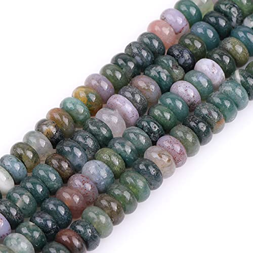 Gem-Inside 3 x 6 mm indischer Achat-Rondelle-Stein, natürlicher Edelstein, Heishi-Abstandshalter, Perlen für Armbänder, Halsketten, Schmuckherstellung, DIY-Projekte, Strang, 38,1 cm Gem-Inside 3 x 6 mm indischer Achat-Rondelle-Stein, natürlicher Edelstein, Heishi-Abstandshalter, Perlen für Armbänder, Halsketten, Schmuckherstellung, DIY-Projekte, Strang, 38,1 cm von GEM-INSIDE CREATE YOUR OWN FASHION