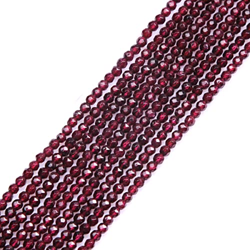 Gem-Inside 4 mm natürlicher roter Granatquarz, echter Kristall, facettiert, Abstandshalter für Schmuckherstellung, Strang, 38,1 cm Gem-Inside 4 mm natürlicher roter Granatquarz, echter Kristall, facettiert, Abstandshalter für Schmuckherstellung, Strang, 38,1 cm von GEM-INSIDE CREATE YOUR OWN FASHION