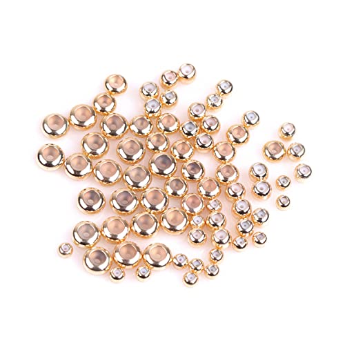 Gem-Inside 50 Stück 3 mm hypoallergene 14 Karat Gelbgold gefüllte Kieselstein Rondelle Spacer Perlen Stopper Quetschperlen für Schmuckherstellung Großhandel Metallperlen DIY Handarbeitsbedarf Gem-Inside 50 Stück 3 mm hypoallergene 14 Karat Gelbgold gefüllte Kieselstein Rondelle Spacer Perlen Stopper Quetschperlen für Schmuckherstellung Großhandel Metallperlen DIY Handarbeitsbedarf von GEM-INSIDE CREATE YOUR OWN FASHION