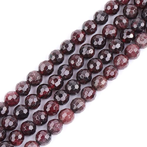 Gem-Inside 6 mm natürlicher roter Granatquarz, echter Kristall, facettiert, Abstandshalter für Schmuckherstellung, Strang, 38,1 cm Gem-Inside 6 mm natürlicher roter Granatquarz, echter Kristall, facettiert, Abstandshalter für Schmuckherstellung, Strang, 38,1 cm von GEM-INSIDE CREATE YOUR OWN FASHION