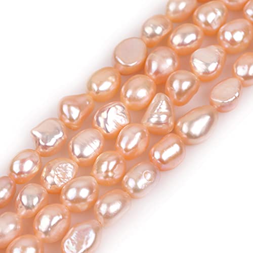 Gem-Inside 8-9 mm rosa Perlen echte Süßwasser-Zuchtperlen Edelstein Perlen für Schmuckherstellung Bulk volle 38,1 cm von GEM-INSIDE CREATE YOUR OWN FASHION