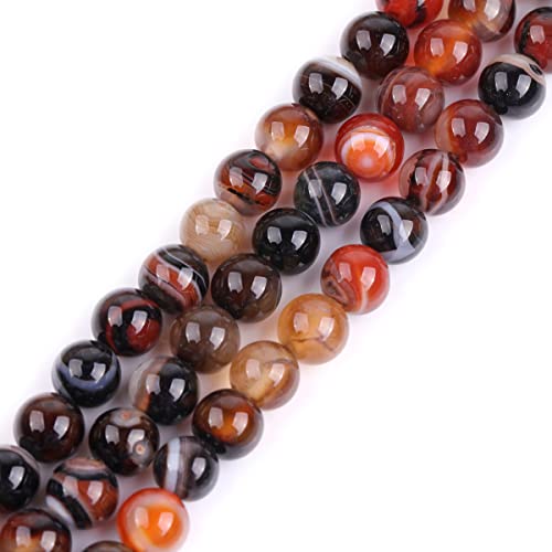 Gem Inside 8 mm mehrfarbige Traum-Spitzen-Achat-Halbedelstein-Perlen für Schmuckherstellung, 38,1 cm von GEM-INSIDE CREATE YOUR OWN FASHION