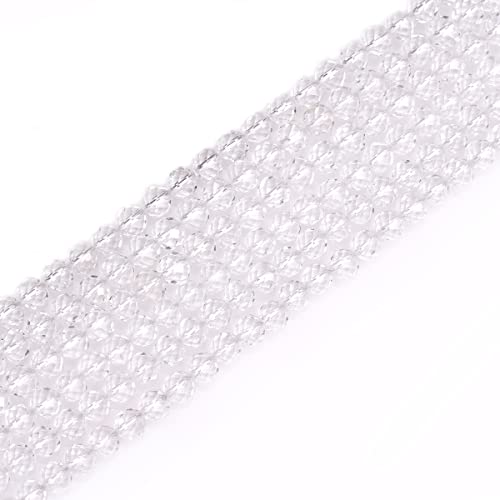 Gem-Inside Abstandshalter für Schmuckherstellung, 6 mm, natürlicher weißer klarer Bergquarz, echter Kristall, Edelstein, facettiert, 38,1 cm Gem-Inside Abstandshalter für Schmuckherstellung, 6 mm, natürlicher weißer klarer Bergquarz, echter Kristall, Edelstein, facettiert, 38,1 cm von GEM-INSIDE CREATE YOUR OWN FASHION