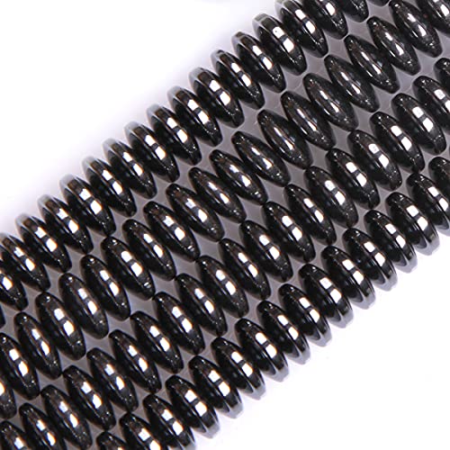 Gem-Inside Hämatit-Rondelle-Stein, 3 x 8 mm, natürlicher Edelstein, Heishi-Abstandshalter, schwarze Metallperlen für Schmuckherstellung, Armband, Halskette, DIY-Projekt, Strang, 38,1 cm Gem-Inside Hämatit-Rondelle-Stein, 3 x 8 mm, natürlicher Edelstein, Heishi-Abstandshalter, schwarze Metallperlen für Schmuckherstellung, Armband, Halskette, DIY-Projekt, Strang, 38,1 cm von GEM-INSIDE CREATE YOUR OWN FASHION