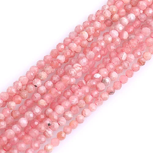 Gem-Inside Rocailles-Perlen für Schmuckherstellung, 3 mm, AAA-Qualität, roter Rhodonit, natürlicher Edelstein, facettiert, rund, Halbedelstein, lose Rocailles, 38,1 cm Strang Gem-Inside Rocailles-Perlen für Schmuckherstellung, 3 mm, AAA-Qualität, roter Rhodonit, natürlicher Edelstein, facettiert, rund, Halbedelstein, lose Rocailles, 38,1 cm Strang von GEM-INSIDE CREATE YOUR OWN FASHION