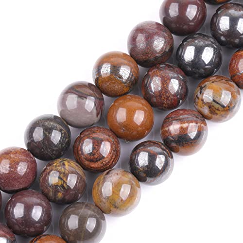 Natürlicher runder 8 mm brauner Sunset-Tigereisen-Edelstein Halbedelsteine zur Schmuckherstellung, 38,1 cm, 10 mm, Braun, 10 mm Natürlicher runder 8 mm brauner Sunset-Tigereisen-Edelstein Halbedelsteine zur Schmuckherstellung, 38,1 cm, 10 mm, Braun, 10 mm von GEM-INSIDE CREATE YOUR OWN FASHION