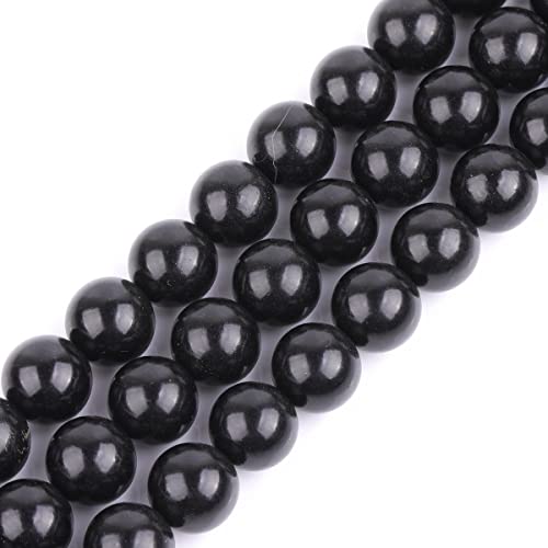 Natürlicher schwarzer Jet-Stein, Halbedelstein, rund, 10 mm, Perlen für Schmuckherstellung, DIY, Armband, Halskette, Basteln, 38,1 cm Natürlicher schwarzer Jet-Stein, Halbedelstein, rund, 10 mm, Perlen für Schmuckherstellung, DIY, Armband, Halskette, Basteln, 38,1 cm von GEM-INSIDE CREATE YOUR OWN FASHION