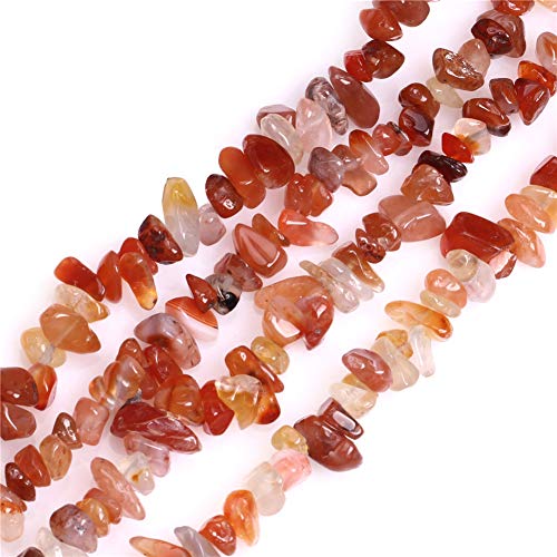 SHG store 7-8mm Edelstein Karneol Red Chips Perlen Strang 34 Zoll Schmuckherstellung Perlen von GEM-INSIDE CREATE YOUR OWN FASHION