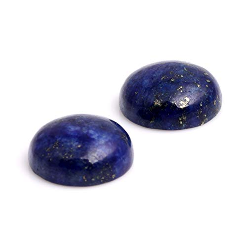 SHGbeads Blauer Lapislazuli, runder Cabochon, flache Rückseite, Kuppel für Schmuck-, Ring-, Anhängerherstellung, 14 mm, 5 Stück SHGbeads Blauer Lapislazuli, runder Cabochon, flache Rückseite, Kuppel für Schmuck-, Ring-, Anhängerherstellung, 14 mm, 5 Stück von GEM-INSIDE CREATE YOUR OWN FASHION
