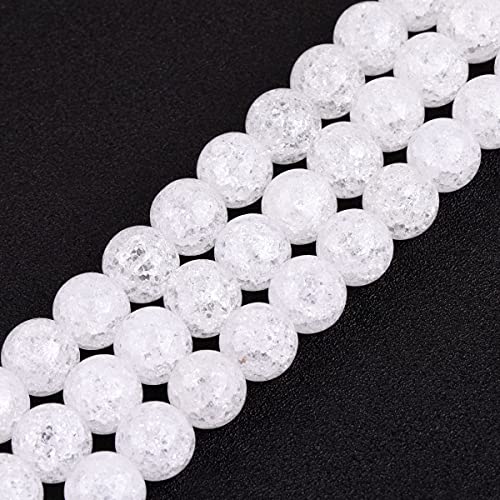 SHGbeads Natürliche 14 mm runde Crackle-Bergkristall-Edelstein lose Perlen Energiestein Heilkraft für Schmuckherstellung 38,1 cm SHGbeads Natürliche 14 mm runde Crackle-Bergkristall-Edelstein lose Perlen Energiestein Heilkraft für Schmuckherstellung 38,1 cm von GEM-INSIDE CREATE YOUR OWN FASHION