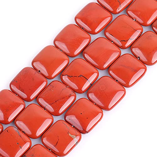 SHGbeads Natürliche 20 mm quadratische rote Jaspis-Edelsteine lose Perlen zur Schmuckherstellung, 38,1 cm SHGbeads Natürliche 20 mm quadratische rote Jaspis-Edelsteine lose Perlen zur Schmuckherstellung, 38,1 cm von GEM-INSIDE CREATE YOUR OWN FASHION