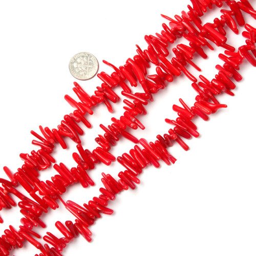 Sweet & Happy Girl'S Store 12mm - 18mm Edelstein-Stick roten Korallen 10 Strand 15 Zoll Schmuckherstellung Perlen Sweet & Happy Girl'S Store 12mm - 18mm Edelstein-Stick roten Korallen 10 Strand 15 Zoll Schmuckherstellung Perlen von GEM-INSIDE CREATE YOUR OWN FASHION