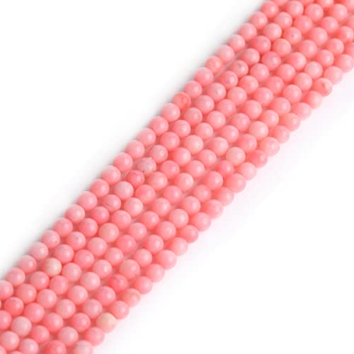 Sweet & Happy Girl'S Store 4mm runde Edelstein Rosa Korallen Strand 15 Zoll Schmuckherstellung Perlen Sweet & Happy Girl'S Store 4mm runde Edelstein Rosa Korallen Strand 15 Zoll Schmuckherstellung Perlen von GEM-INSIDE CREATE YOUR OWN FASHION