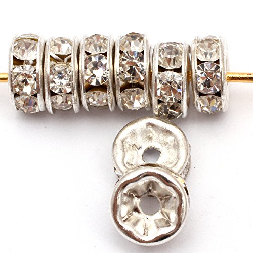 Sweet & Happy Girl's Store Abstandshalter, 6 mm, rund, vergoldet, versilbert, für Schmuckherstellung, 100 Stück Sweet & Happy Girl's Store Abstandshalter, 6 mm, rund, vergoldet, versilbert, für Schmuckherstellung, 100 Stück von GEM-INSIDE CREATE YOUR OWN FASHION
