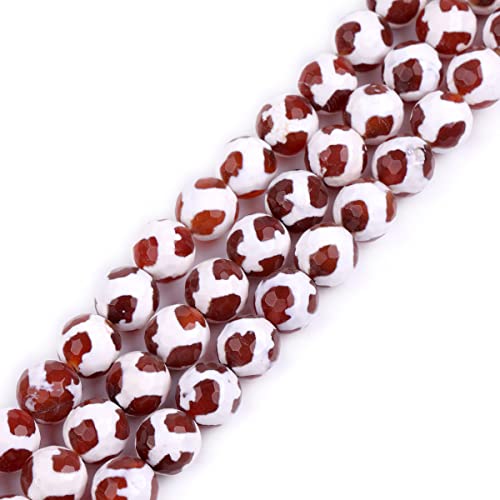 Sweet & Happy Girl's store 10mmRound Faceted Banded Fu?ball Edelstein Braun Feuer-Achat Perlen Strang 15 Zoll Schmuckherstellung Perlen Sweet & Happy Girl's store 10mmRound Faceted Banded Fu?ball Edelstein Braun Feuer-Achat Perlen Strang 15 Zoll Schmuckherstellung Perlen von GEM-INSIDE CREATE YOUR OWN FASHION