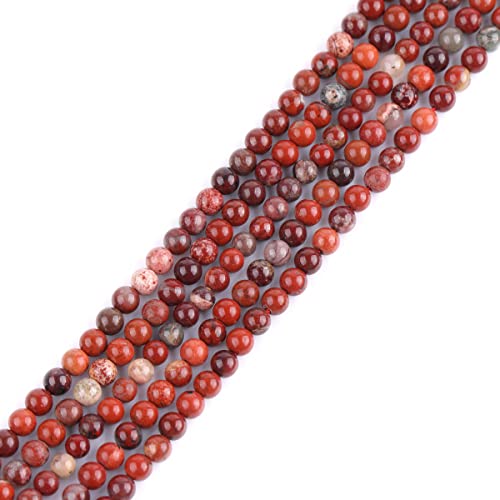 Rocailles-Perlen, 3 mm, rund, gemischt, roter Jaspis, 38,1 cm, Schmuckherstellung von GEM-INSIDE CREATE YOUR OWN FASHION
