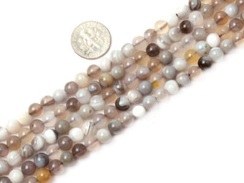 Sweet & Happy Girl's store 6mm Botswana Achat Perlen 15 Zoll Schmuckherstellung Perlen Schmuckherstellung Perlen von GEM-INSIDE CREATE YOUR OWN FASHION