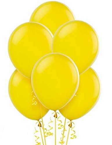 Gemar Conf. 100 Luftballons Latex, 10 Zoll / 20 cm, Gelb, G90/02 von Other