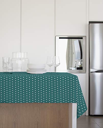 Gemitex Tischdecke aus Plüsch, 140 x 180 cm, aus PVC, gepunktet von GEMITEX