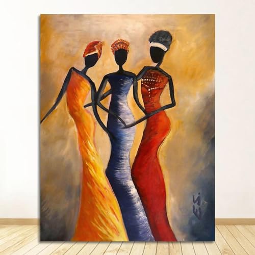 GEMMII Druck auf Leinwand, Afrikanische Frau, klassische Vintage-Wandkunst, Leinwandgemälde, Poster und Drucke, Heimwanddekoration, Bilder, 50 x 75 cm, rahmenlos GEMMII Druck auf Leinwand, Afrikanische Frau, klassische Vintage-Wandkunst, Leinwandgemälde, Poster und Drucke, Heimwanddekoration, Bilder, 50 x 75 cm, rahmenlos von GEMMII