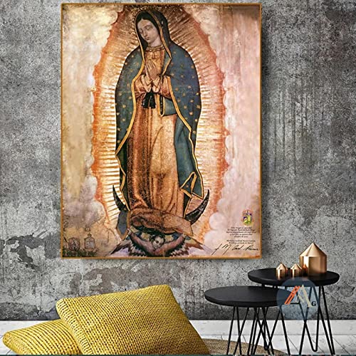 GEMMII Jungfrau Maria von Guadalupe Ölgemälde Leinwandbilder XXL Picture Modernes abstraktes Kunstwerk Poster Wandkunst Wandbild für Wohnkultur 29,7 x 42 cm Rahmenlos GEMMII Jungfrau Maria von Guadalupe Ölgemälde Leinwandbilder XXL Picture Modernes abstraktes Kunstwerk Poster Wandkunst Wandbild für Wohnkultur 29,7 x 42 cm Rahmenlos von GEMMII