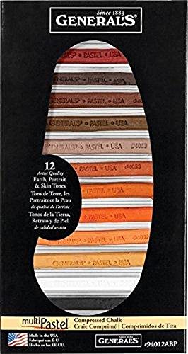 General Pencil Allgemeine Bleistift verschiedenen Pastellfarben komprimiert Kreide Sticks 12 kg Erde, Hochformat und Skin Tones General Pencil Allgemeine Bleistift verschiedenen Pastellfarben komprimiert Kreide Sticks 12 kg Erde, Hochformat und Skin Tones von GENERAL'S