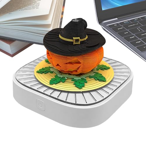3D-Schreibtischkalender 2026, Memo Pad 3D, Kürbis, Halloween, dekorativer Notizblock mit LED-Licht für Empfangsbereiche, Büros, Freelancers, Führungskräfte, Konferenzräume in der Schule 3D-Schreibtischkalender 2026, Memo Pad 3D, Kürbis, Halloween, dekorativer Notizblock mit LED-Licht für Empfangsbereiche, Büros, Freelancers, Führungskräfte, Konferenzräume in der Schule von GENERIC
