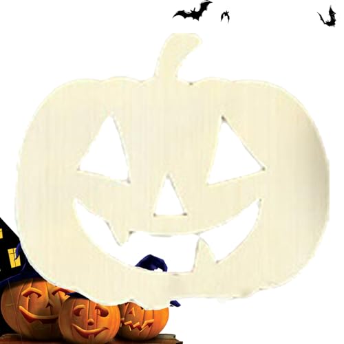 Kürbis-Ausschnitte aus Holz | Handbemaltes Halloween-Holzschild mit Kürbisausschnitt | Lustige Wand- und Fensterdekoration für, Schlafzimmer, Wohnzimmer und herbstliche Atmosphäre Kürbis-Ausschnitte aus Holz | Handbemaltes Halloween-Holzschild mit Kürbisausschnitt | Lustige Wand- und Fensterdekoration für, Schlafzimmer, Wohnzimmer und herbstliche Atmosphäre von GENERIC