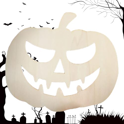 Kürbis-Ausschnitte aus Holz | Handbemaltes Halloween-Holzschild mit Kürbisausschnitt | Lustige Wand- und Fensterdekoration für, Schlafzimmer, Wohnzimmer und herbstliche Atmosphäre Kürbis-Ausschnitte aus Holz | Handbemaltes Halloween-Holzschild mit Kürbisausschnitt | Lustige Wand- und Fensterdekoration für, Schlafzimmer, Wohnzimmer und herbstliche Atmosphäre von GENERIC