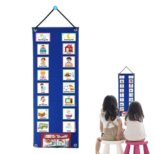Verhaltensaufklebertafel für Kinder | wasserdichter visueller Kalender für tägliche Aktivitäten und Lernen | Multifunktionales Lernmedium für Haus, Schule, Kindergarten von GENERIC