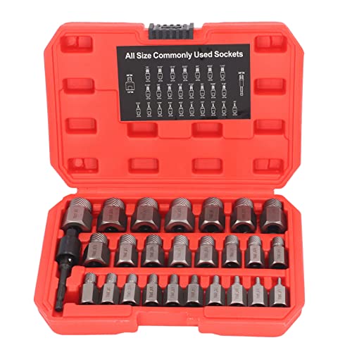 Gengutoo 27pcs Schraubenextraktextrakte -Deck -Entfernen -Werkzeugkit für die Reparatur für die Reparaturwartung Gengutoo 27pcs Schraubenextraktextrakte -Deck -Entfernen -Werkzeugkit für die Reparatur für die Reparaturwartung von GENGUTOO