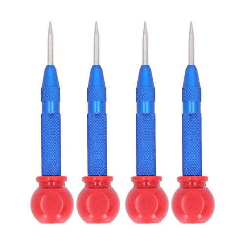 Gengutoo Center Punch Set Langlebiger automatischer Loch Puncher für Metallholzfensterglas 5in (Blau) von GENGUTOO