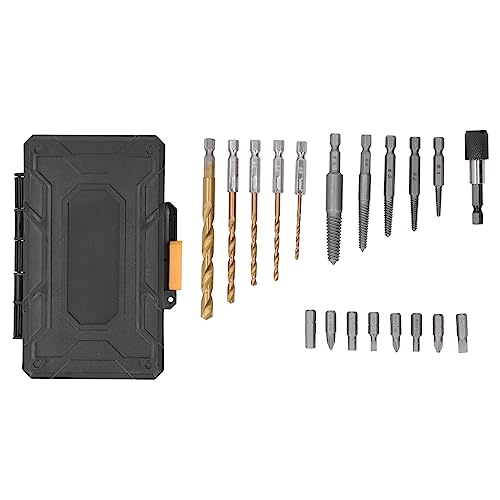 Gengutoo Schraubenextraktionssatz gebrochener Bolzenentferner Drehbohrer mit Schraubendreh -Kit für Home Reparatur Chrom Vanadium Stahl Gengutoo Schraubenextraktionssatz gebrochener Bolzenentferner Drehbohrer mit Schraubendreh -Kit für Home Reparatur Chrom Vanadium Stahl von GENGUTOO
