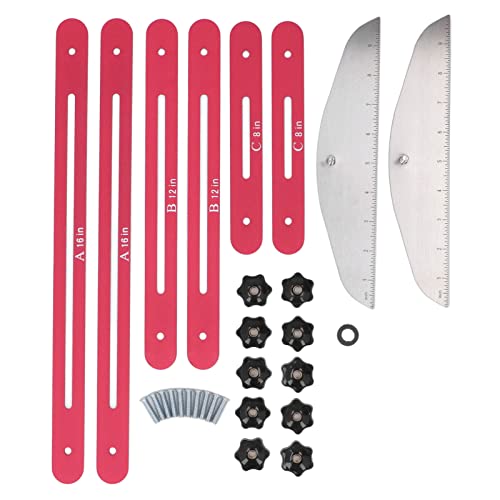 Gengutoo Treppenmetervorlage Aluminiumlegierung wiederverwendbarer Vorlage Messwerkzeug Red Farbbereich 11-60 Zoll für Home Office-Gebäude Gengutoo Treppenmetervorlage Aluminiumlegierung wiederverwendbarer Vorlage Messwerkzeug Red Farbbereich 11-60 Zoll für Home Office-Gebäude von GENGUTOO