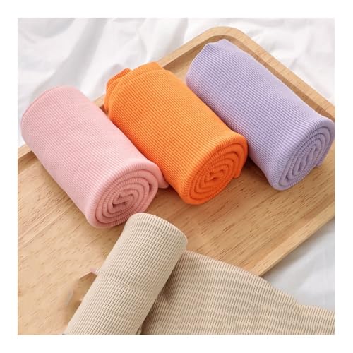 20 x 120 cm hoch dehnbares Polyester, dünn, einfarbig, gestrickt, Rippenbesatz, Stoff für DIY, Manschette, Saum, Kragen, T-Shirt, Baseball, Kleidung, Uniformen (Ldfz368) von GENODA