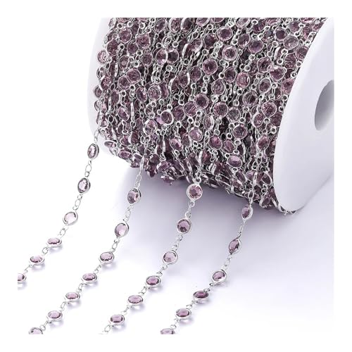 6mm Kristall Perlen für Schmuckherstellung 1 Meter / Rolle 6mm Bunte Glänzende Perlen Schmuckperlen Silberviolett 6mm Kristall Perlen für Schmuckherstellung 1 Meter / Rolle 6mm Bunte Glänzende Perlen Schmuckperlen Silberviolett von GENODA