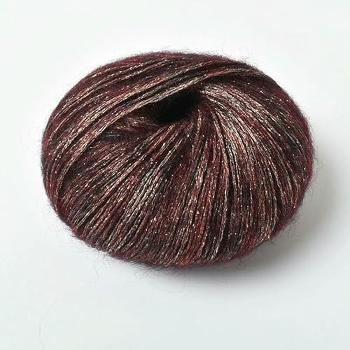 GENPICONG 26 Farben, Strickpullover, Baby-Mohairgarn, glänzende Seidenwolle, buntes Garn für handgewebte Schals, Mützen, Bezaubernde Häkelarbeiten von GENPICONG