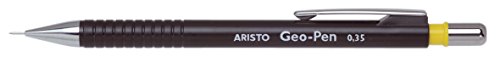 GEOtec Druckbleistift, Drehbleistift Feinminenstift Geo-Pen, 0,35, HB, schwarz von GEOtec