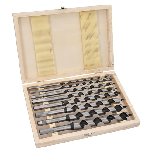 8-tlg Set Schlangenbohrer Holzbohrer Spiralbohrer Balkenbohrer Bohrer lang 230mm von GEPCO Advanced Technology