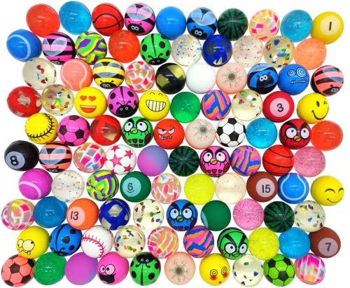 GERILEO Pack 25/50/100 Kleine Flummi Springball Gummibälle für Kinder 32 mm - Bouncing Balls - Spiel für Kinder - Für Geschenktüten, Piñata-Füllung, Kinderparty, Geburtstage (25 Bälle) von GERILEO